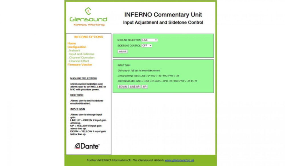 GLENSOUND Inferno Dante single commentator's box