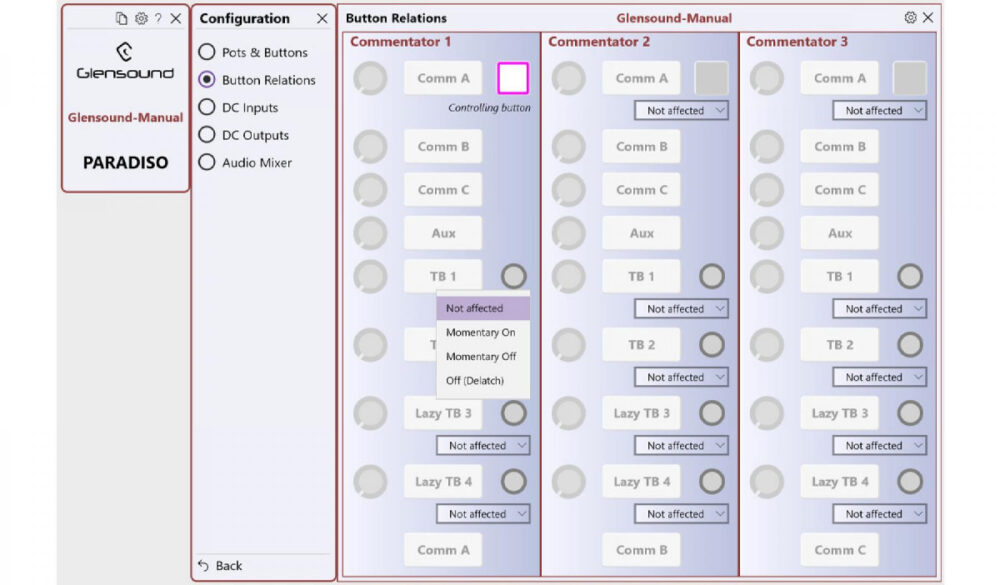 GLENSOUND Paradiso Lite Dante AES67 kommentaatoripult