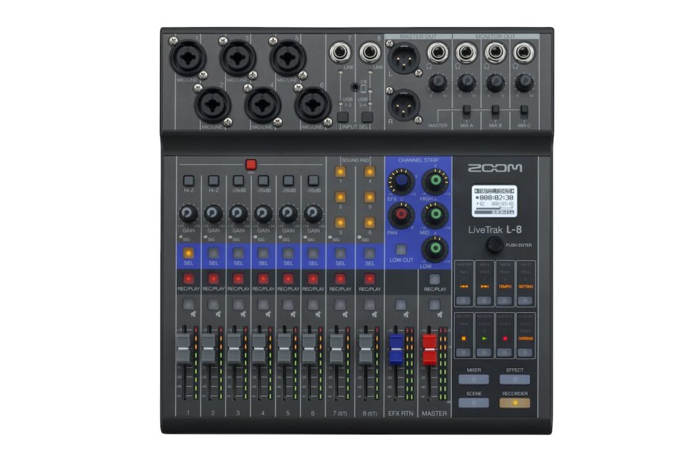 ZOOM LiveTrak L-8 Digital Mixer and Recorder