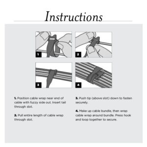 1/2" x 8" RIP-TIE Lite CableWrap, 10 pack, RAINBOW COLORS