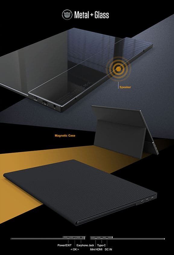 14" LILLIPUT UMTC-1400 monitor, USB-C, HDMI