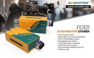 AVMATRIX FE1121 3G-SDI fiber optic extender