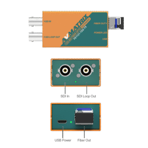 AVMATRIX FE1121-12G 12G-SDI fiber optic extender