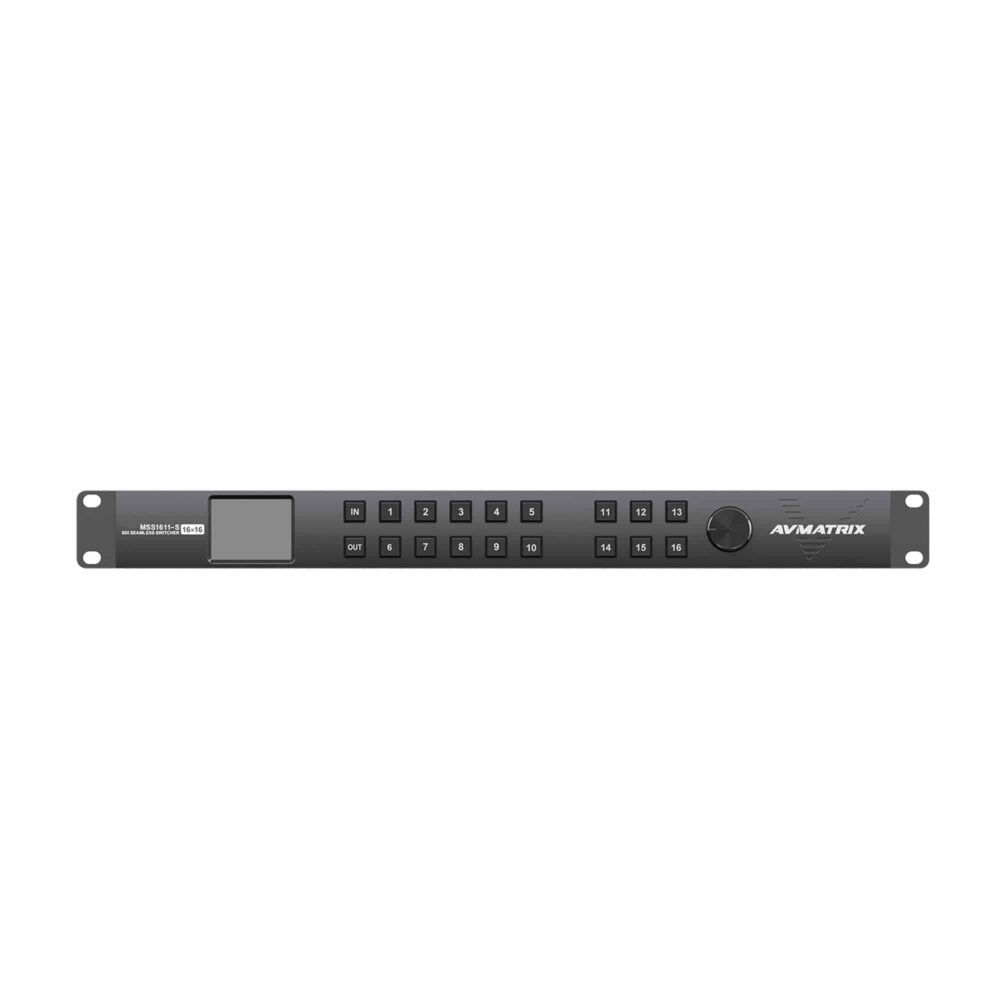 AVMATRIX MSS1611-S 16×16 seamless SDI matrix switcher
