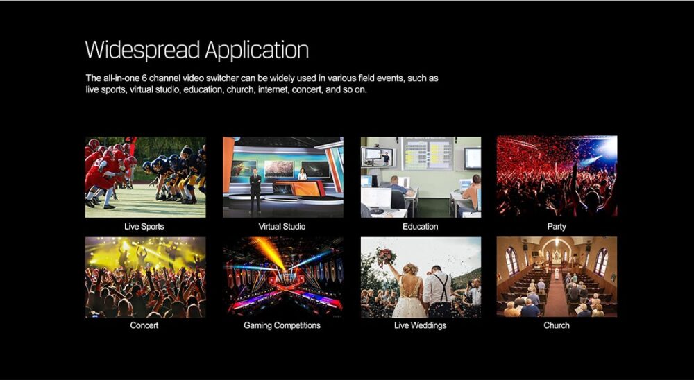 AVMATRIX VS0601U mini 6ch SDI/HDMI multi-format streaming video switcher