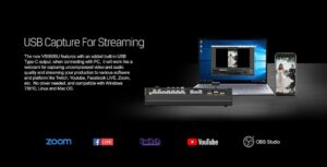 AVMATRIX VS0605U standalone 6ch multi-format streaming video switcher