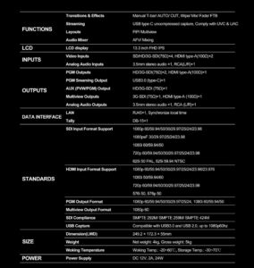 AVMATRIX PVS0613U portable 6ch SDI/HDMI multi-format streaming video switcher
