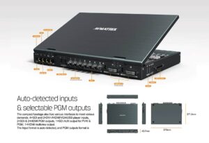 AVMATRIX PVS0615U multi-format 6 channel streaming video switcher