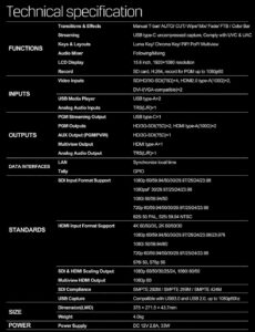 AVMATRIX PVS0615U multi-format 6 channel streaming video switcher
