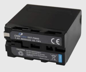 Sony NP-F seeria asendusaku Digitex DGT-F980D, 8800mAh, USB/DC