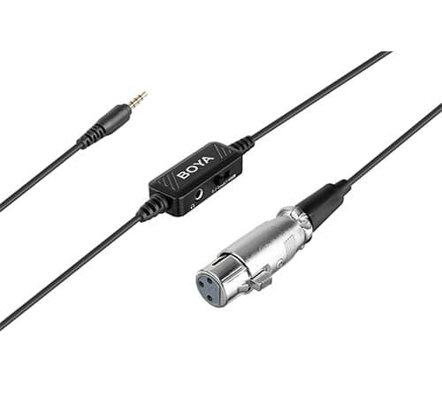BOYA BY-BCA6 mikrofonikaabel XLR->3.5mm üleminekuga
