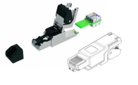 BELDEN CAPFMFL-S1 varjestatud CAT6A pistik, suurem (AWG 22-24)