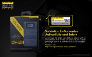 Nitecore USN4 PRO dual slot digital USB charger for Sony NP-FZ100 batteries