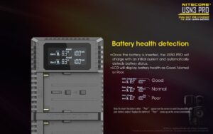 Nitecore USN3 PRO akulaadija SONY akudele, USB