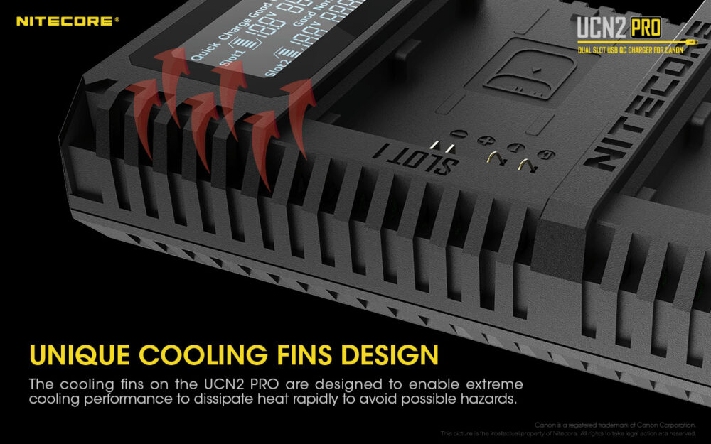 Nitecore UCN2 PRO akulaadija CANON LP-E6N akudele, USB