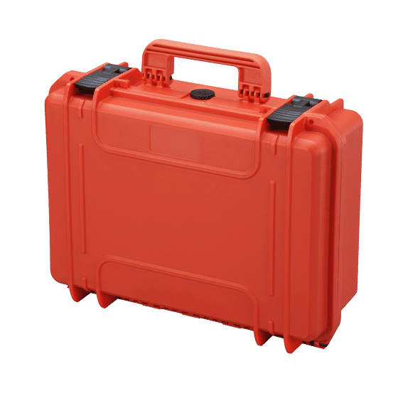 PANARO MAX430S waterproof case, orange, cubed foam