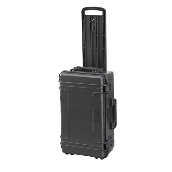PANARO MAX520CAMTR waterproof case, trolley, black, padded dividers