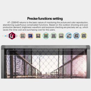 21.5” RUIGE AT-2200HD 3G-SDI HDMI broadcast monitor