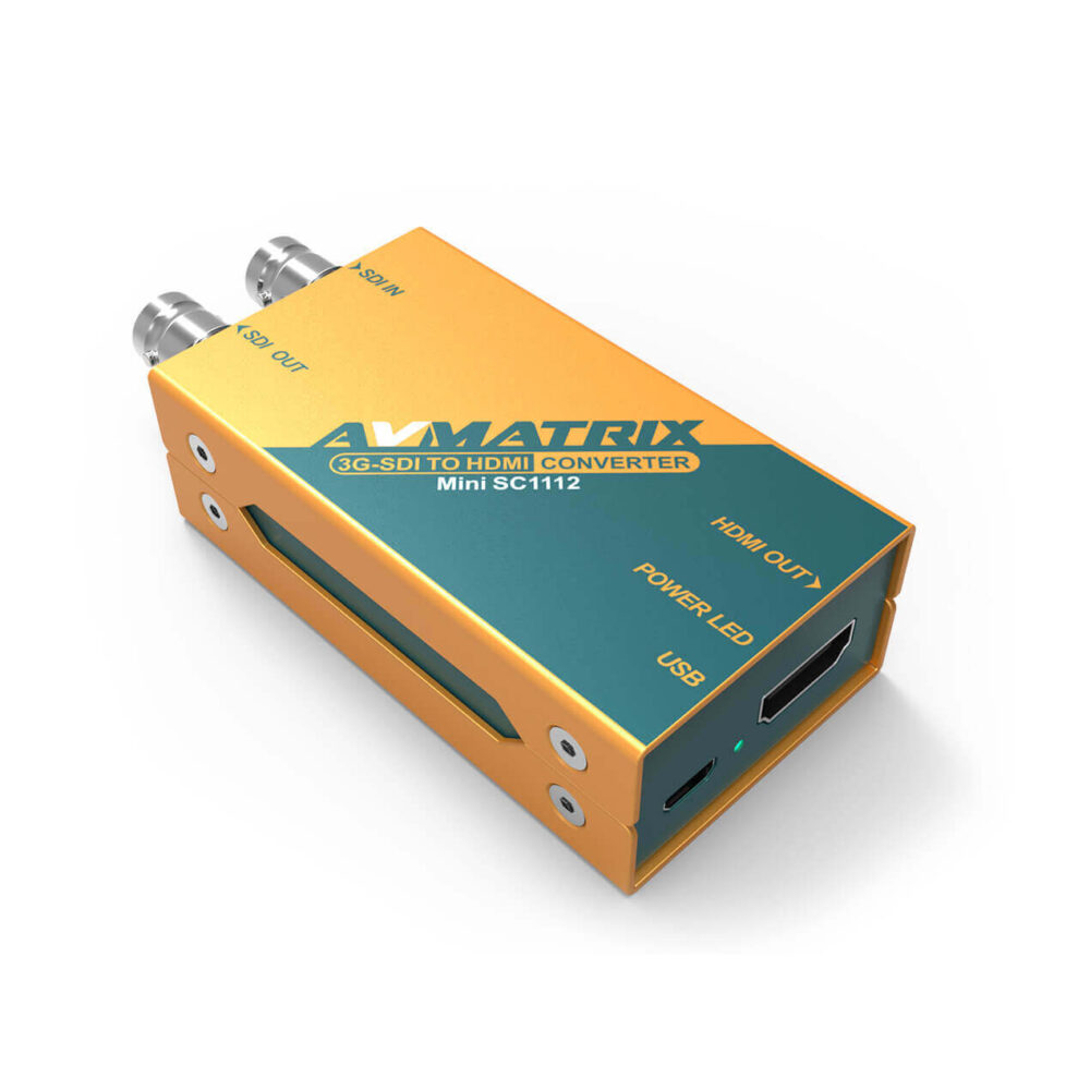 AVMATRIX SC1112 3G-SDI to HDMI mini converter