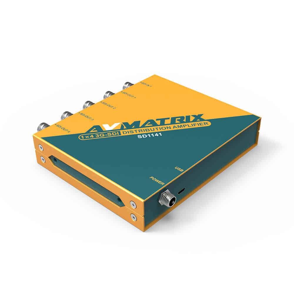 AVMATRIX SD1141 1×4 SDI reclocking distribution amplifier