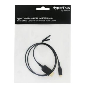 HyperThin Micro HDMI -> HDMI kaabel (0.8m)