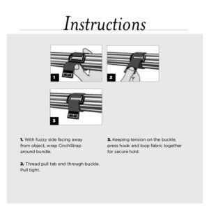 RIP-TIE CinchStrap takjapael kaablirihm, 25mm x457mm, 10-pakk, MUST