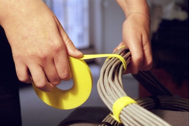 1" x 30' RIP-TIE RipWrap, 1 Roll, BLACK