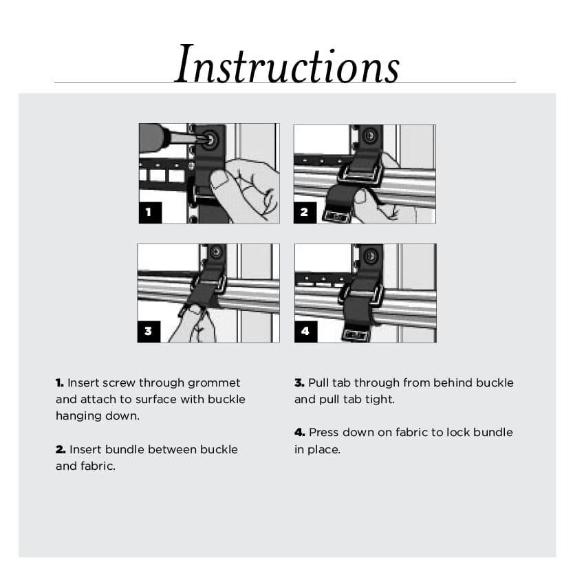 RIP-TIE CinchStrap-EG öösiga takjapael kaablirihm, 25mm x 254mm 10-pakk, MUST