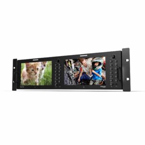 7" TVLOGIC RKM-270A dual LCD 3RU multi-channel monitor