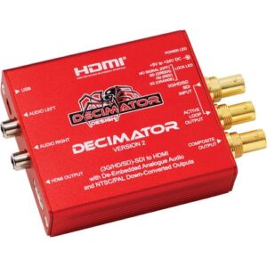 DECIMATOR 2 SDI to HDMI with de-embedded analogue audio
