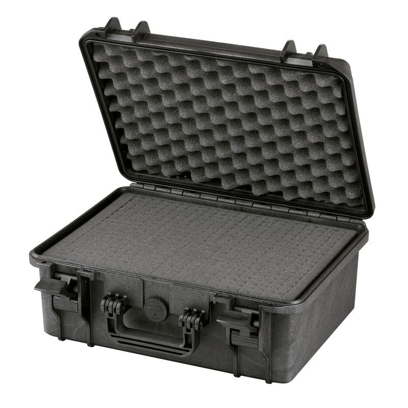 PANARO MAX380H160S waterproof case, black, cubed foam