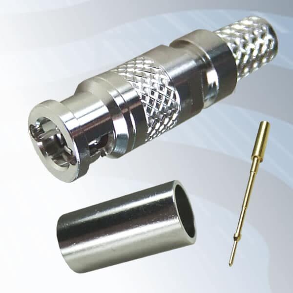 Gigatronix HD mini BNC HDTV 12G SDI crimp plug