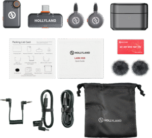 HOLLYLAND LARK M2S Combo Wireless Lavalier Microphone Combo (Space Gray)