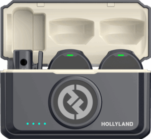 HOLLYLAND Lark M2 Combo - Wireless Lavalier Microphone (Duo, Shine Charcoal)