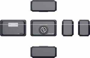 HOLLYLAND Lark M2 Combo - Wireless Lavalier Microphone (Duo, Shine Charcoal)