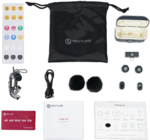 HOLLYLAND Lark M2 USB-C - Wireless Lavalier Microphone with USB-C Plug (Duo, Shine Charcoal)