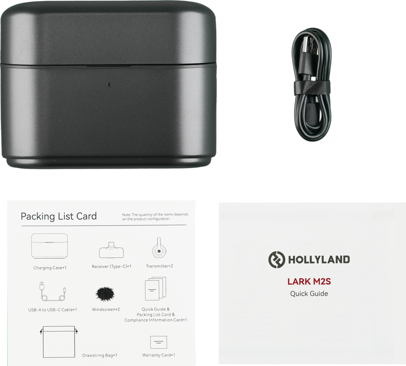 HOLLYLAND LARK M2S Mobile Version Charging Case (Space Gray) Fit for Lark M2S