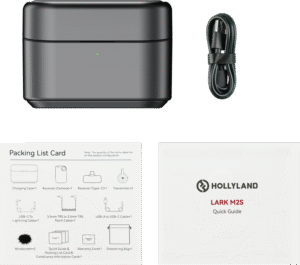 HOLLYLAND LARK M2S Combo Version Charging Case (Space Gray) Fit for Lark M2S
