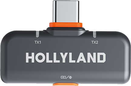 HOLLYLAND LARK M2S USB-C Receiver (Space Gray) Fit for Lark M2S
