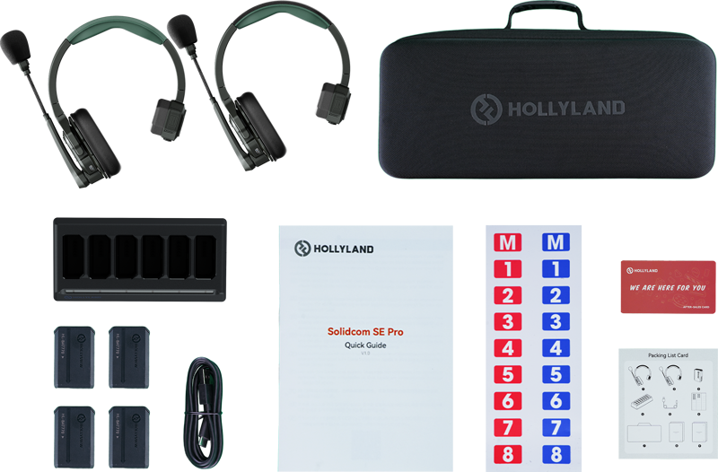 HOLLYLAND Solidcom SE Pro- 2 Person Noise Cancelling Headset Intercom