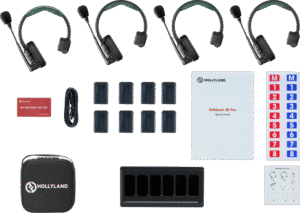 HOLLYLAND Solidcom SE Pro- 4 Person Noise Cancelling Headset Intercom