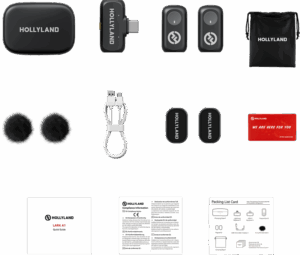 HOLLYLAND LARK A1 Duo with USB-C RX + Charging Case