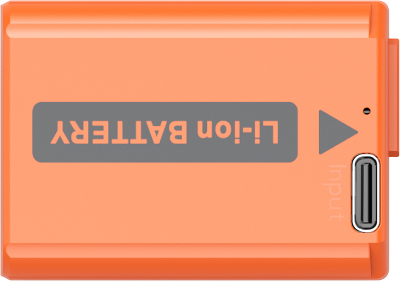 SMALLRIG 4965 NP-FW50 USB-C Rechargeable Camera Battery Orange