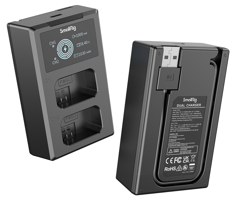 SMALLRIG 3818 NP-FW50 Battery & Charger Kit