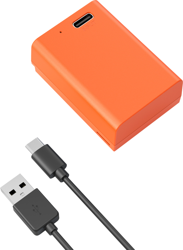 SMALLRIG 4967 EN-EL25 USB-C Rechargeable Camera Battery Orange