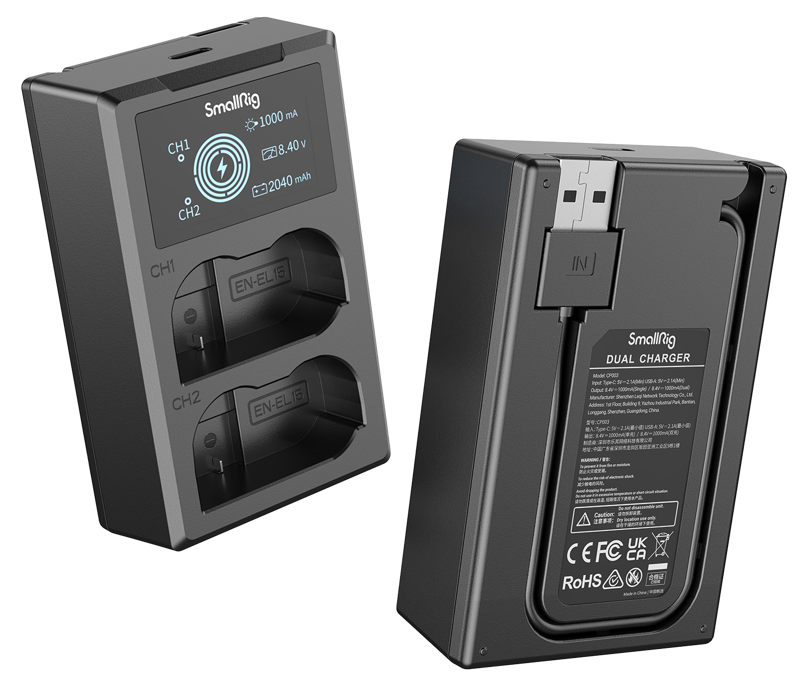 SMALLRIG 3820 EN-EL15 Battery & Charger Kit