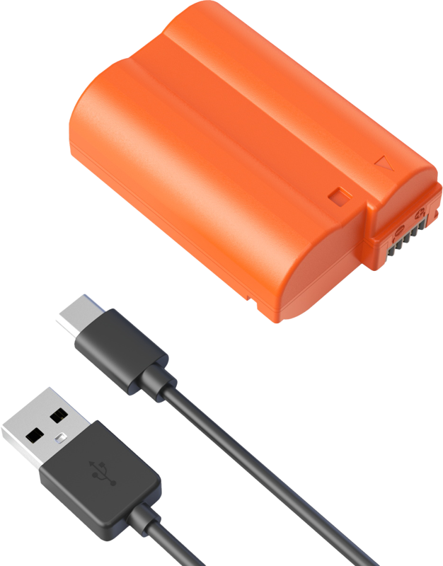 SMALLRIG 4966 EN-EL15c USB-C Rechargeable Camera Battery Orange