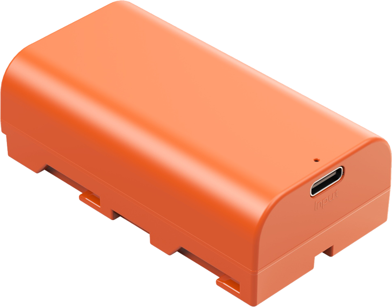 SMALLRIG 4971 NP-F550 USB-C Rechargeable Camera Battery Orange
