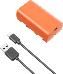 SMALLRIG 4971 NP-F550 USB-C Rechargeable Camera Battery Orange