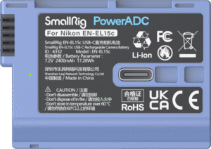 SMALLRIG 4332 Camera Battery USB-C Rechargable EN-EL15c
